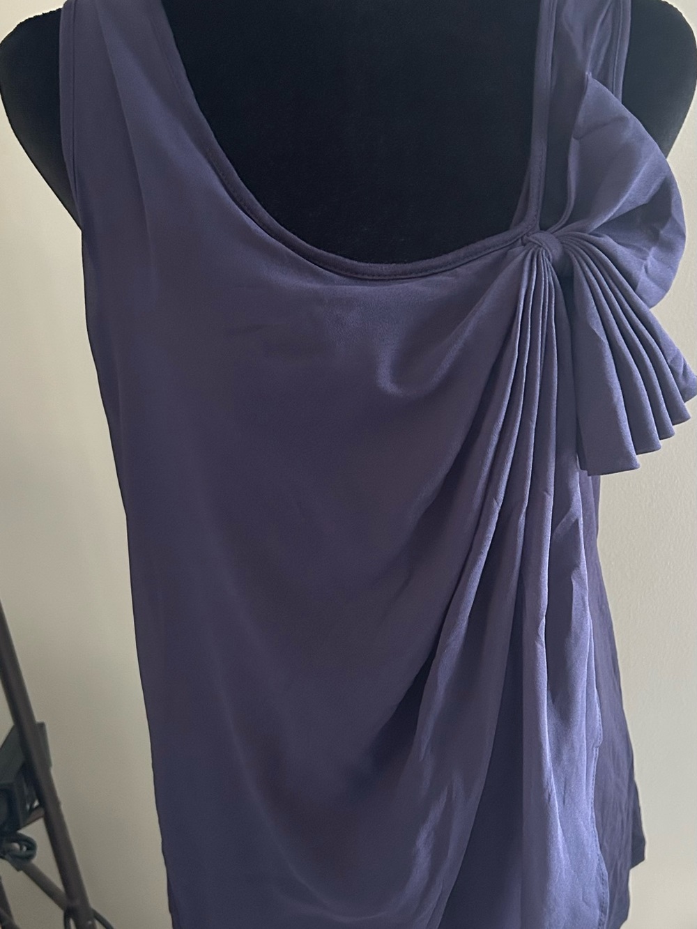 GAP Navy Blue Draped One-Shoulder Top
